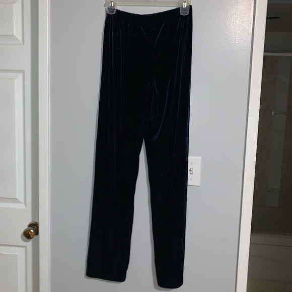 Blue Velvet Pants - Picture 2 of 3